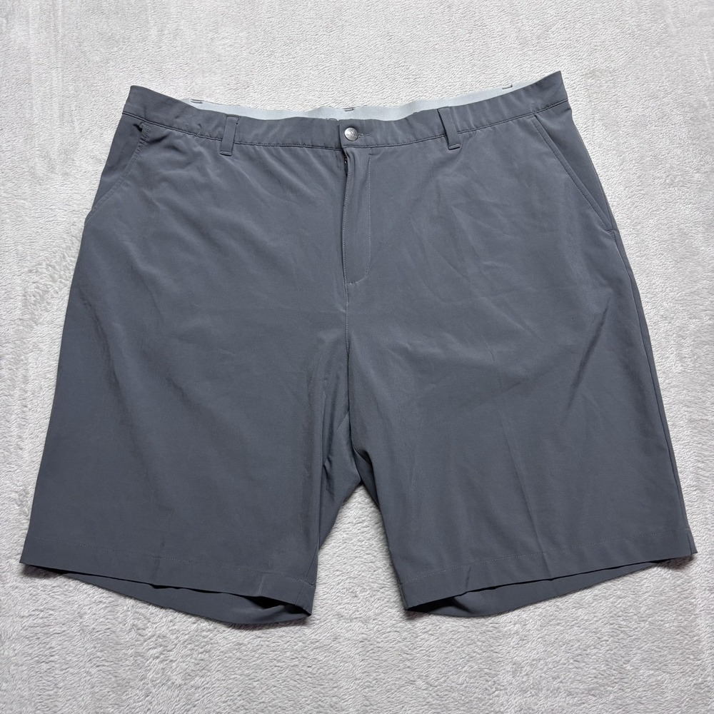 Adidas Golf Chino Shorts Gray Mens 44 Performance Stretch Waist